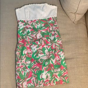 Lilly Pulitzer strapless dress